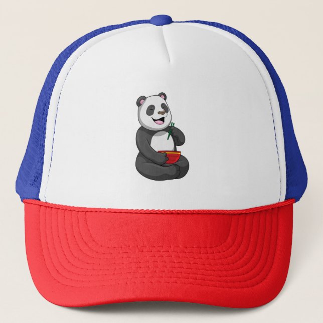 Casquette Panda avec Bowl Ramen (Devant)