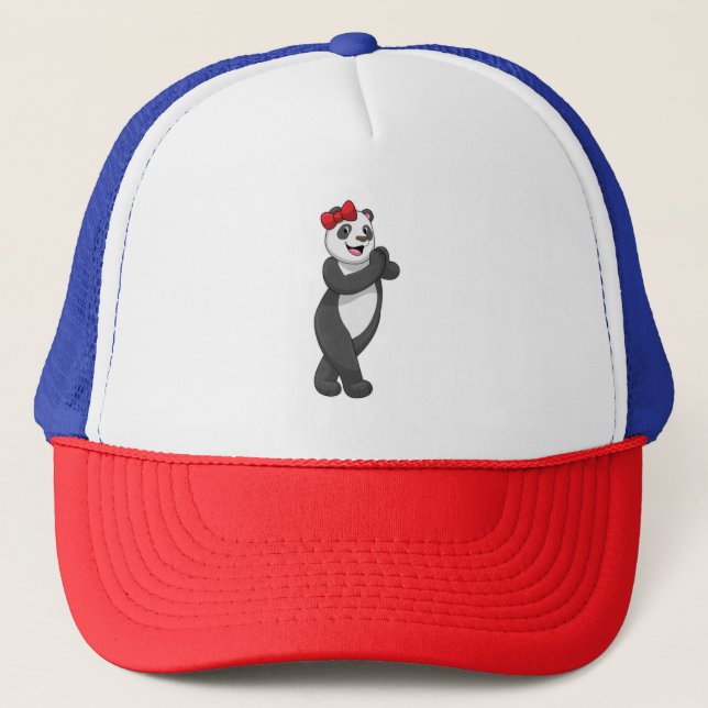 Casquette Panda avec ruban (Devant)