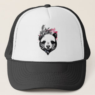 Casquette Panda Bear Wild Animal Nature Illustration Art Tat