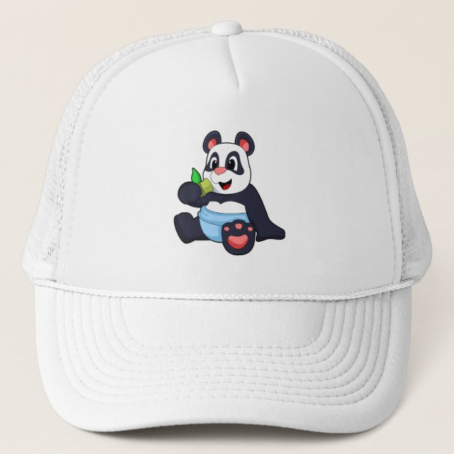Casquette Panda comme bébé avec Bambus (Devant)