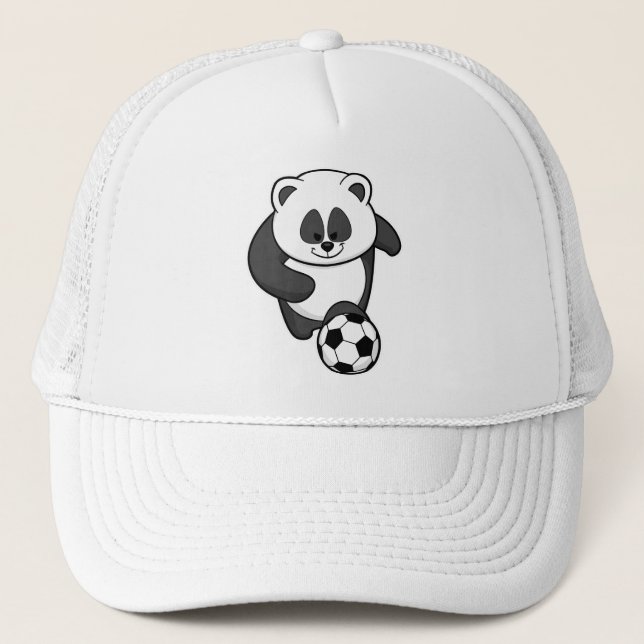 Casquette Panda comme joueur de football à Soccer (Devant)
