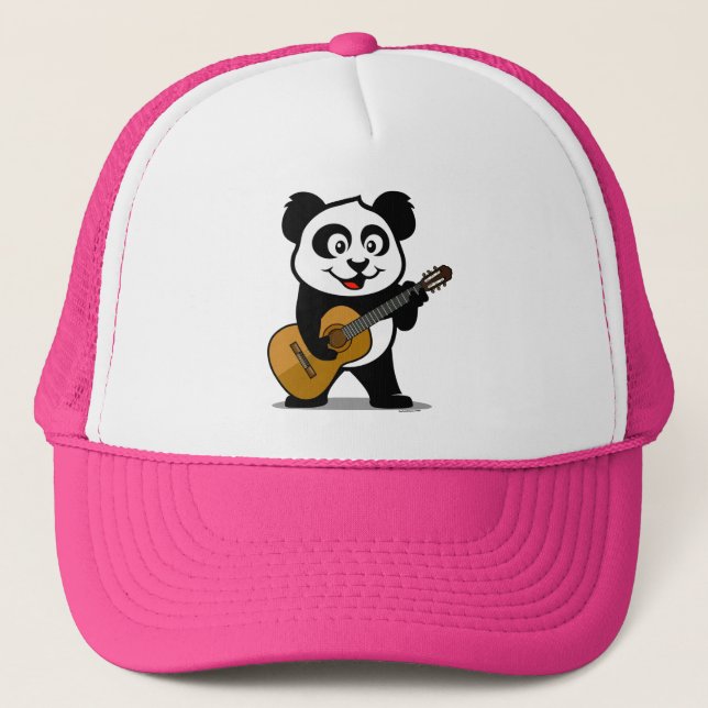 Casquette Panda de guitare (Devant)
