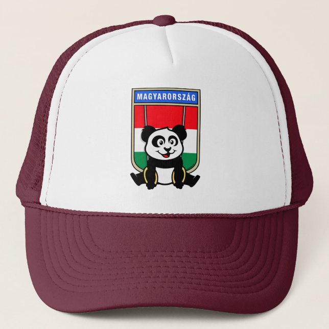 Casquette Panda des anneaux de Hongrie (Devant)