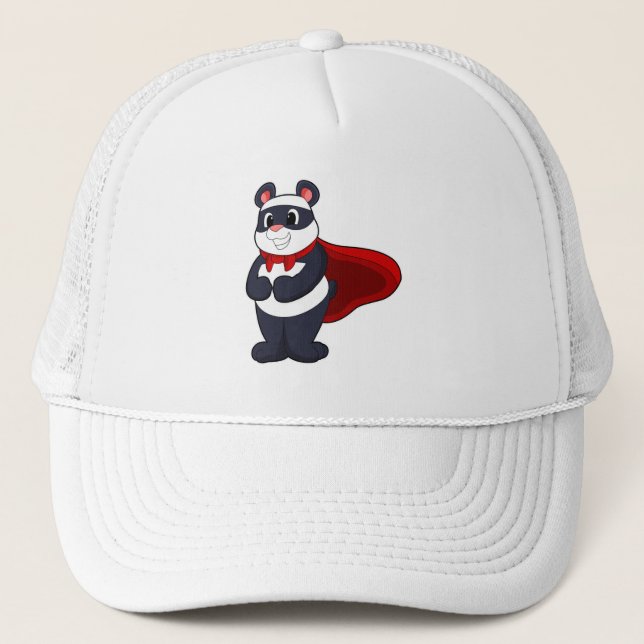 Casquette Panda en héros avec Masque et Cap (Devant)