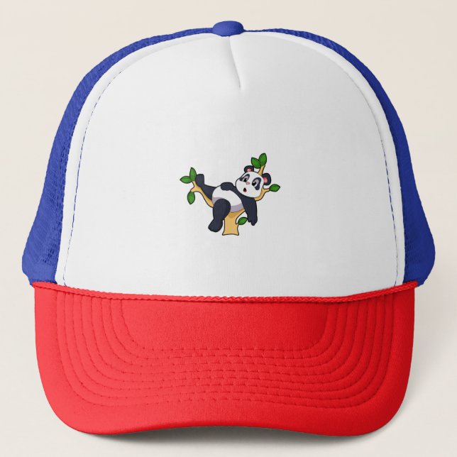 Casquette Panda sur arbre (Devant)