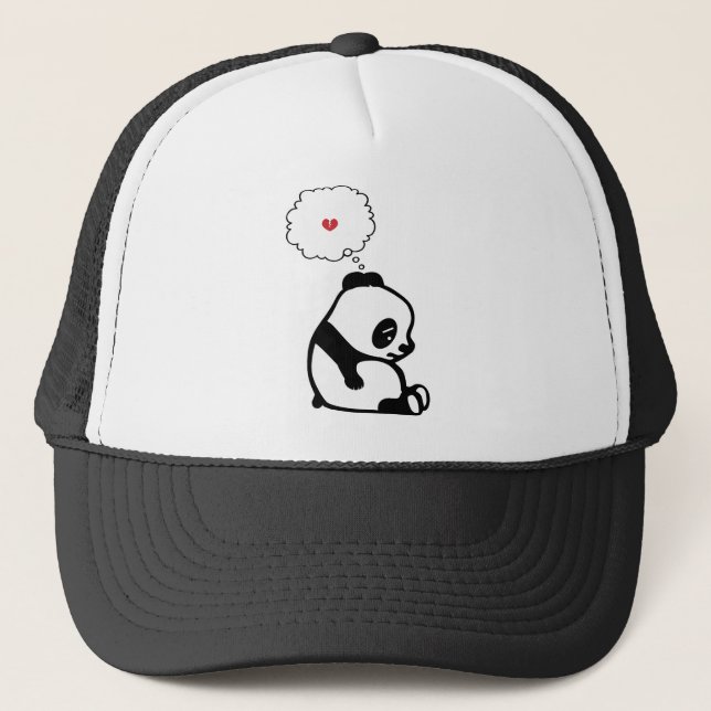 Casquette Panda triste (Devant)