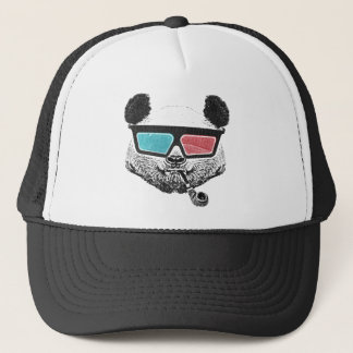 Casquette Panda vintage lunettes 3D