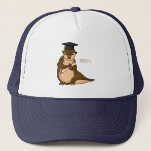 Casquette Pangolin mignon diplômé dessin animé