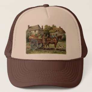 Casquette Panier de pomme tiré du cheval victorien