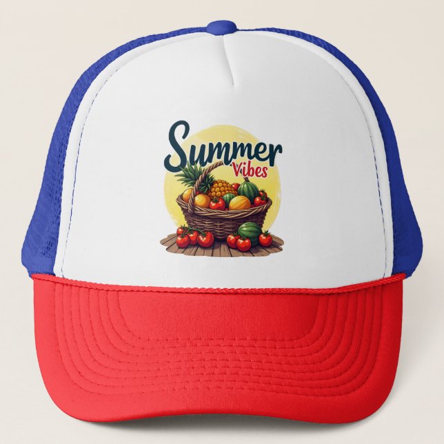 Casquette "Panier Vibrations d'Été" (Devant)