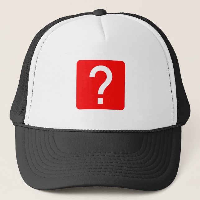 Casquette Panneau Carré de la marque de question (Devant)