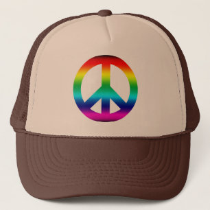 Casquette Panneau de paix Rainbow
