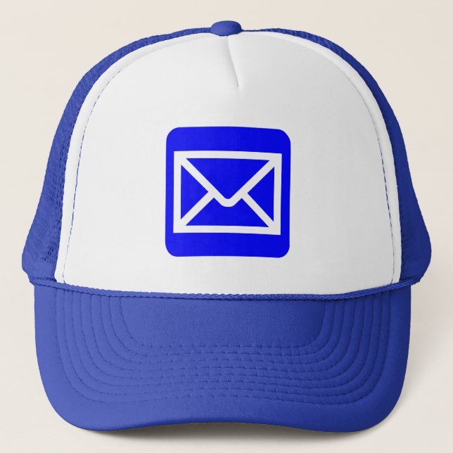 Casquette Panneau Enveloppe - Bleu (Devant)