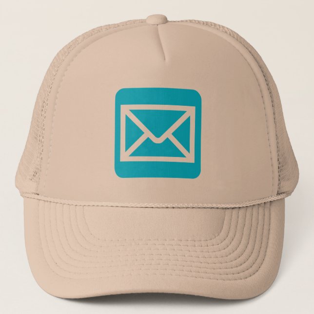 Casquette Panneau Enveloppe - bleu ciel (Devant)