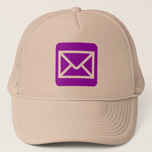Casquette Panneau Enveloppe - orange (Devant)