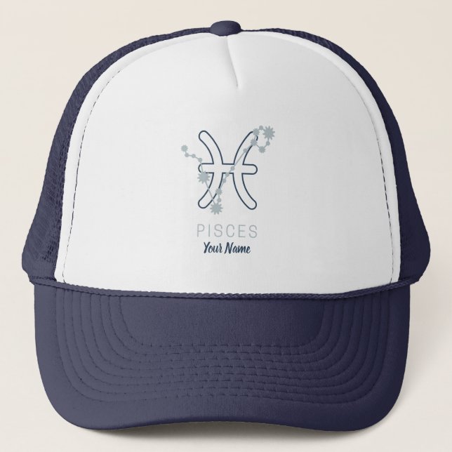Casquette Panneau étoile Poissons Zodiac Horoscope Constella (Devant)