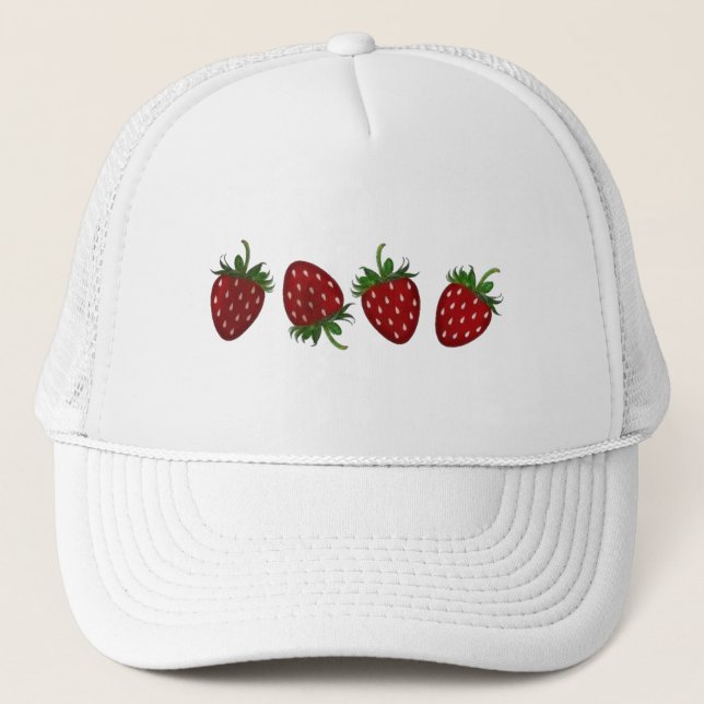 Casquette Panneau fraise (Devant)