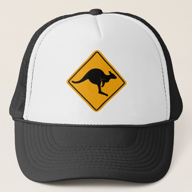 Casquette Panneau routier de kangourou (Devant)