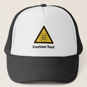 Casquette Panneau triangle d'avertissement personnalisé