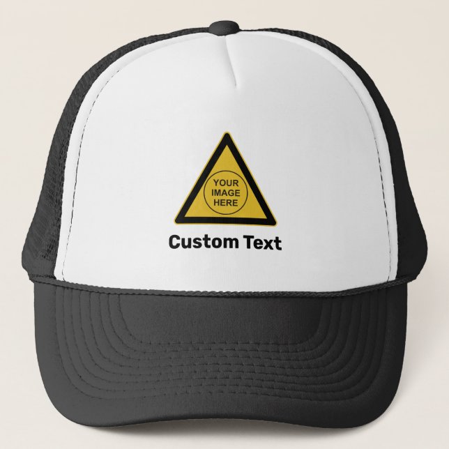 Casquette Panneau triangle d'avertissement personnalisé (Devant)