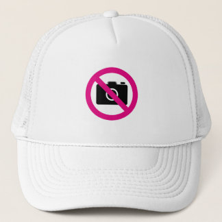 CASQUETTE PANNEAUX SIGNER AUCUNE CAMÉRAS BLACK BLANC CHAUD R
