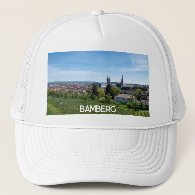 Casquette Panorama de la vieille ville historique de Bamberg (Devant)