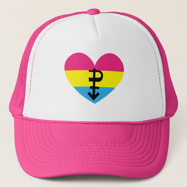 Casquette Pansexual Pride Heart (Devant)