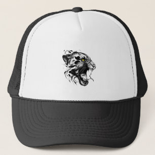 Casquette Panther Wild Animal Nature Illustration Art tatoua