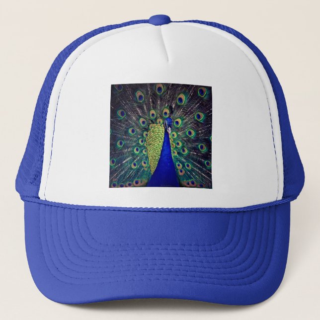 Casquette Paon bleu cobalt (Devant)