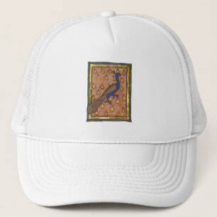 Casquette Paon du bestiaire médiéval c. 1270