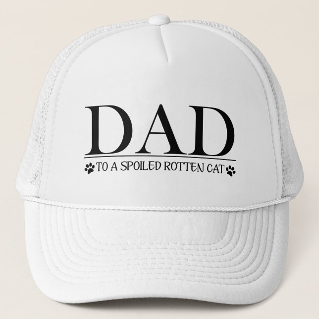 Casquette Papa à un chat pourri en lambeaux (Devant)