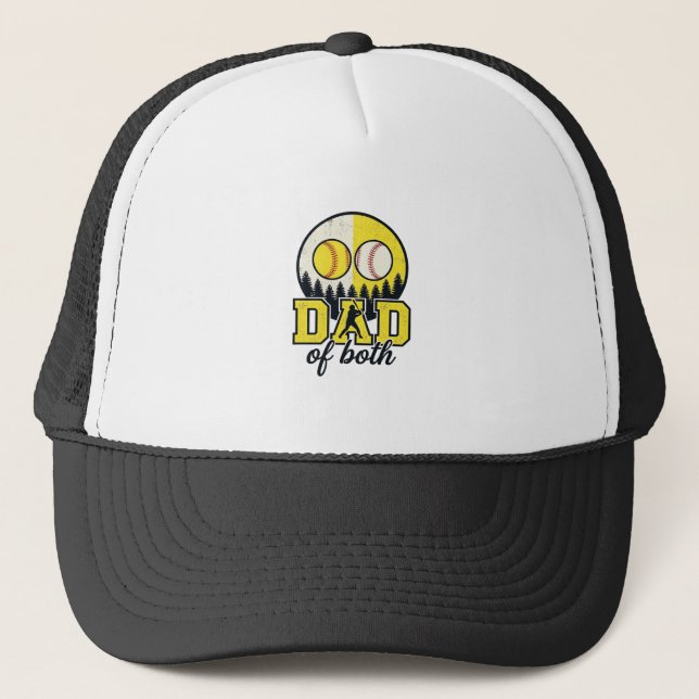 Casquette Papa Baseball Softball des Deux Conception Vectori (Devant)
