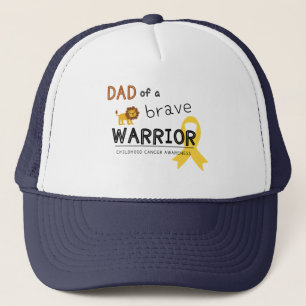 Casquette papa brave guerrier cancer lion Trucker Hat