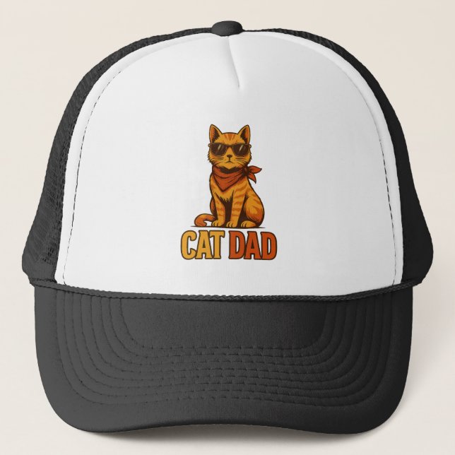 Casquette Papa Chat Cool Style Vintage (Devant)