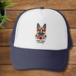 Casquette Papa Chien Berger Allemand Art Poly Low Personnali