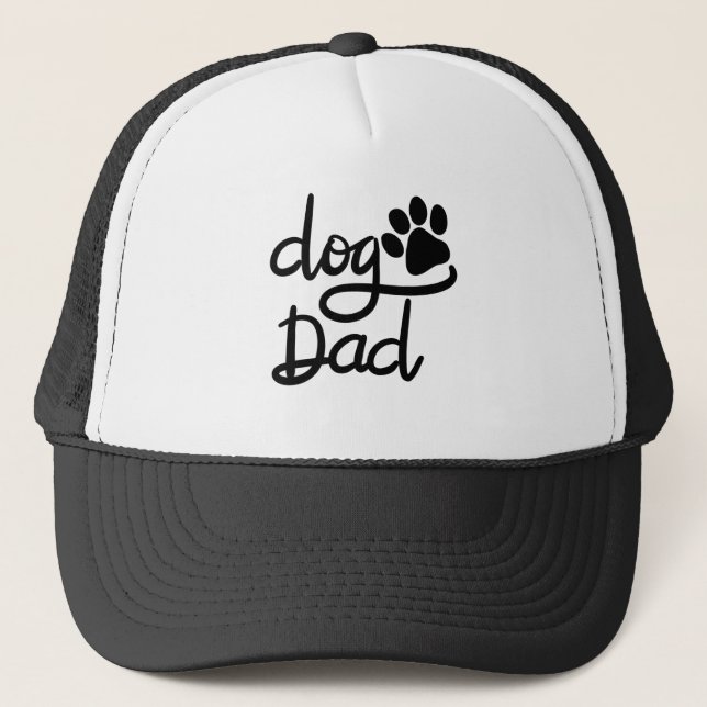 Casquette Papa Chien Empreinte de Patte de Chien Drôle (Devant)