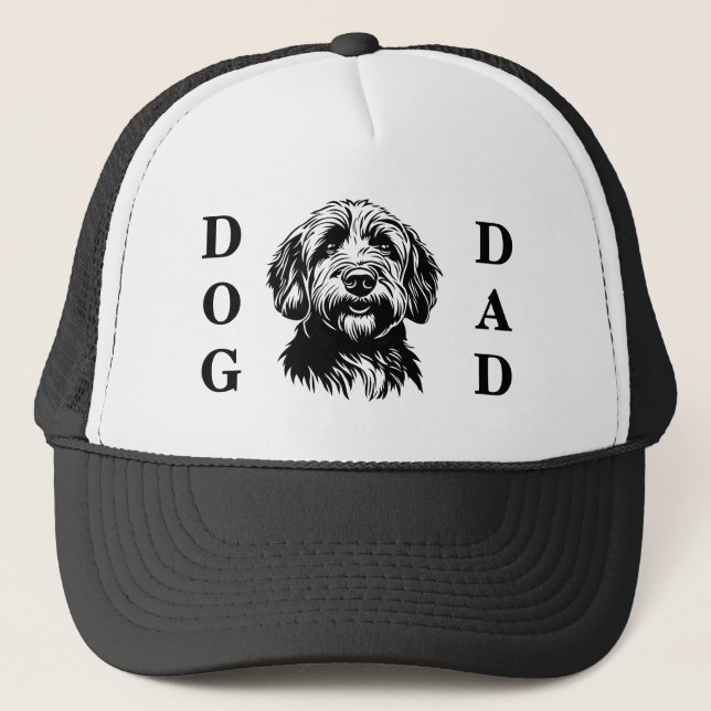 Casquette PAPA CHIEN Labradoodle Doodle Fête des Pères  (Devant)