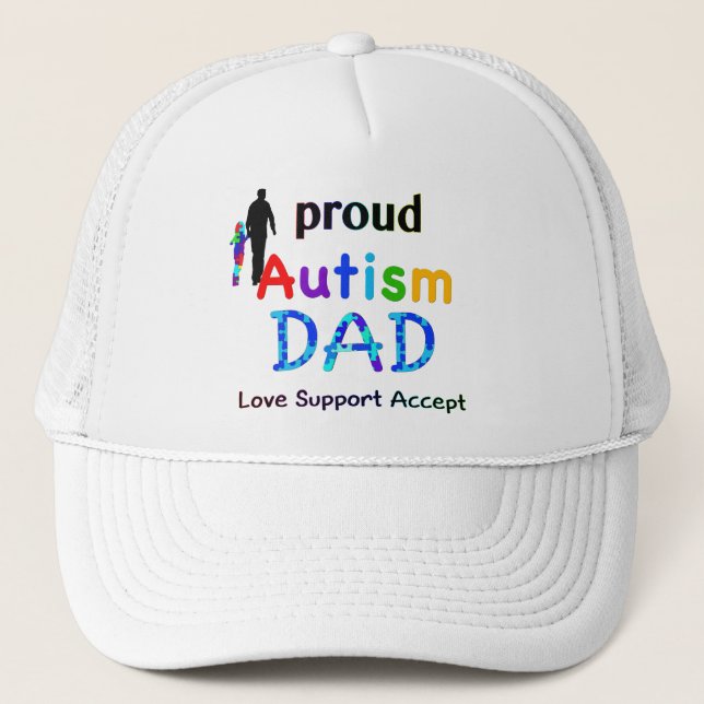 Casquette Papa de l'autisme fier (Devant)
