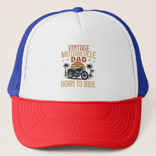 Casquette papa de moto vintage né à conduire