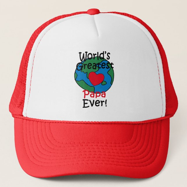 Casquette Papa du Monde au Coeur Exceptionnel (Devant)