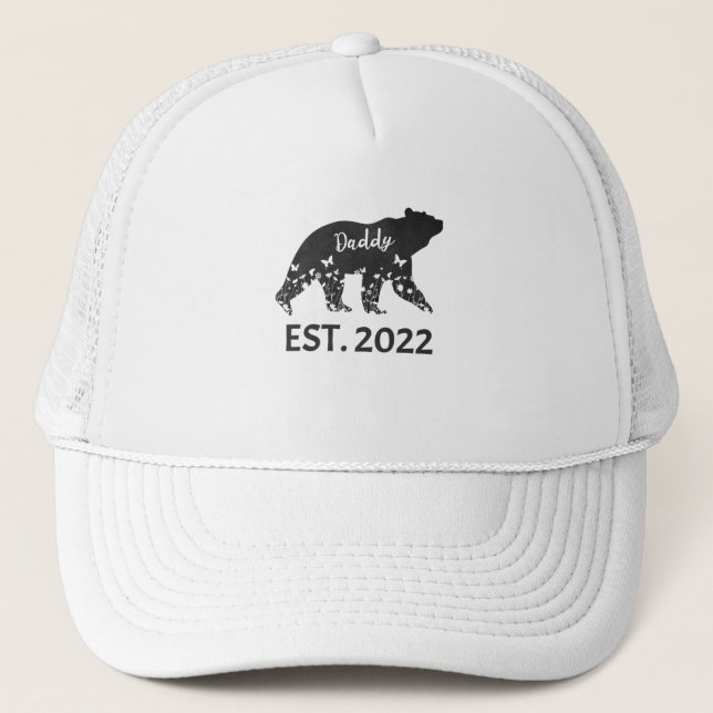 Casquette Papa est 2022 père ours floral première fête des p (Devant)