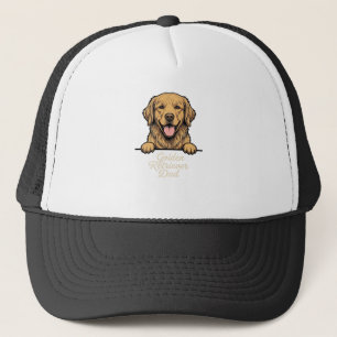 Casquette Papa Golden Retriever Gravure Vintage