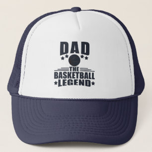Casquette Papa la légende du basket-ball drôle cadeaux de fê