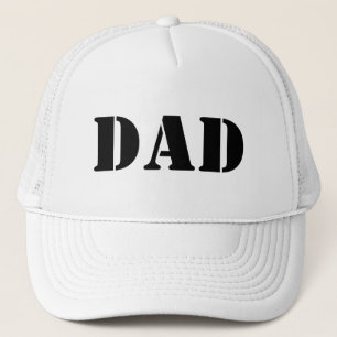 Casquette Papa noir et blanc cool de typographie moderne