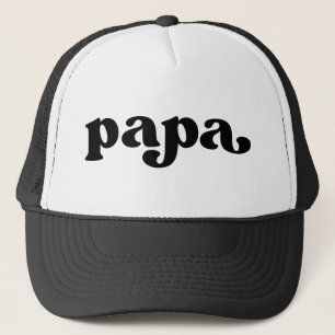 Casquette Papa noir et blanc rétro
