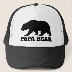 Casquette Papa ours animal silhouette camionnette chapeau po