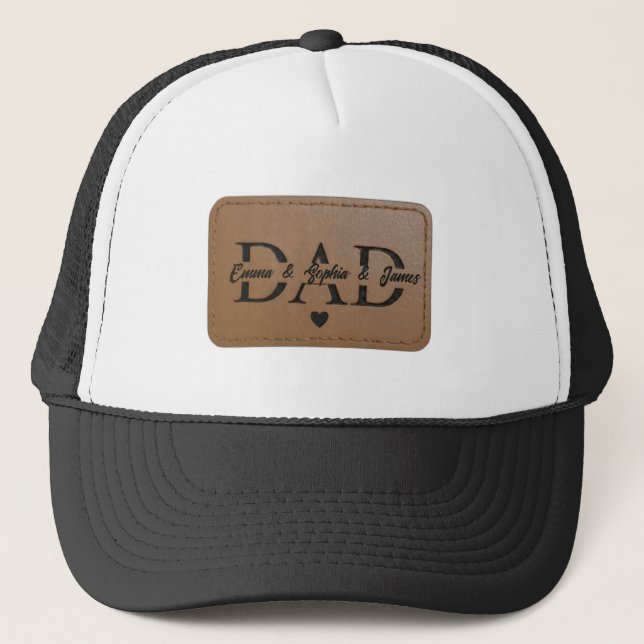 Casquette papa personnalisé avec nom d'enfant pers (Devant)