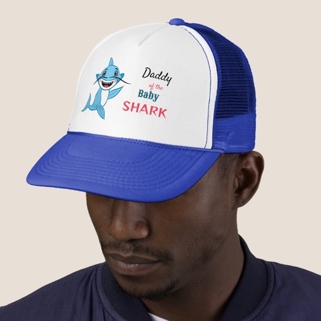 Casquette Papa Requin de la Famille Requin Heureuse (Créateur téléchargé)
