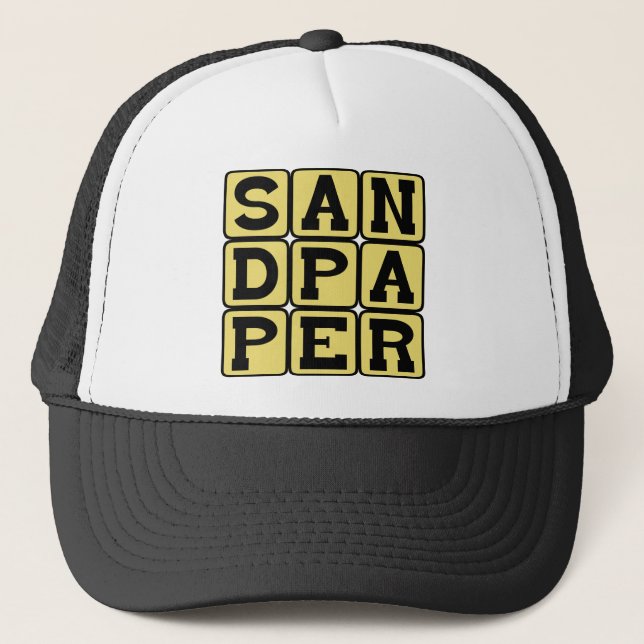 Casquette Papier de santal, outil de travail du bois (Devant)