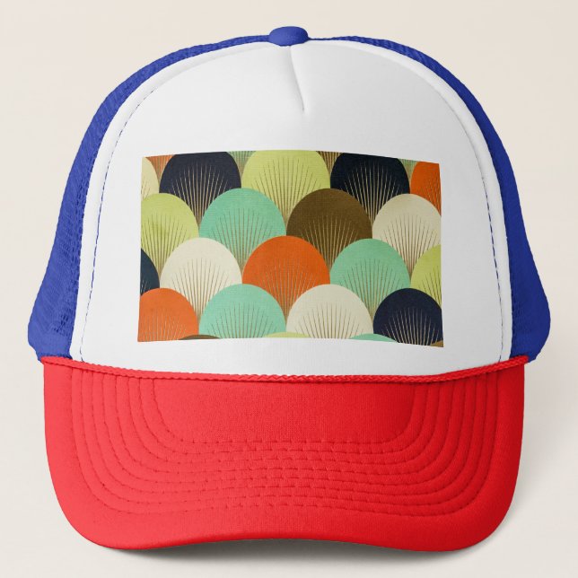 Casquette Papier peint coloré : design artistique. (Devant)